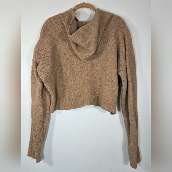 SKIMS COZY KNIT ZIP UP HOODIE. - Picture 3 of 5